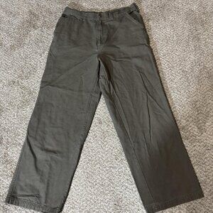 Guide Series Pants Mens 36x32 Green Utility Workwear Outdoor Casual Cotton